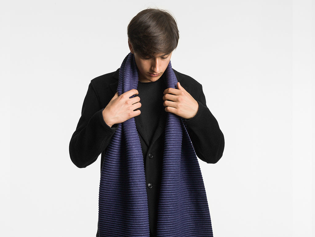 Midnight Blue Pleece Long Scarf by Design House Stockholm