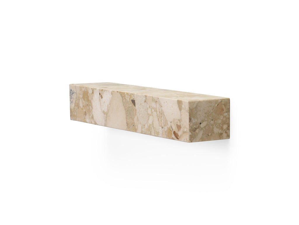 Marble Plinth Shelf by Menu - Sand Kunis Breccia Marble 