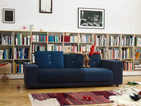 Night Blue Polder Compact Sofa by Vitra