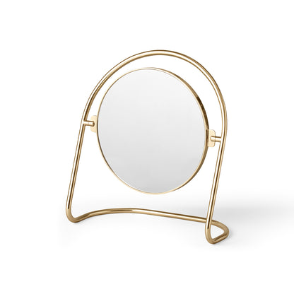 Polished Brass Nimbus Table Mirror by Menu