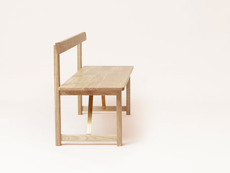  Position Bench - White Oiled Oak - Form & Refine