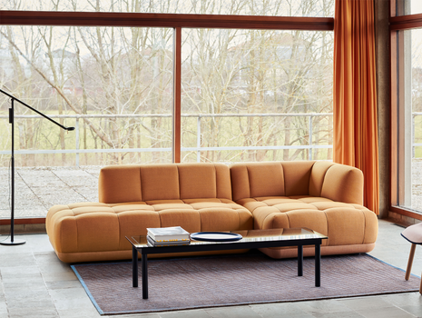 Quilton Duo Sofa in Fiord 442 / Remix 252 - Combination 21 by HAY