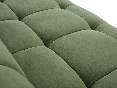 Quilton Corner Sofa by HAY - Combination 24 / Left / Linara Tarragon 100