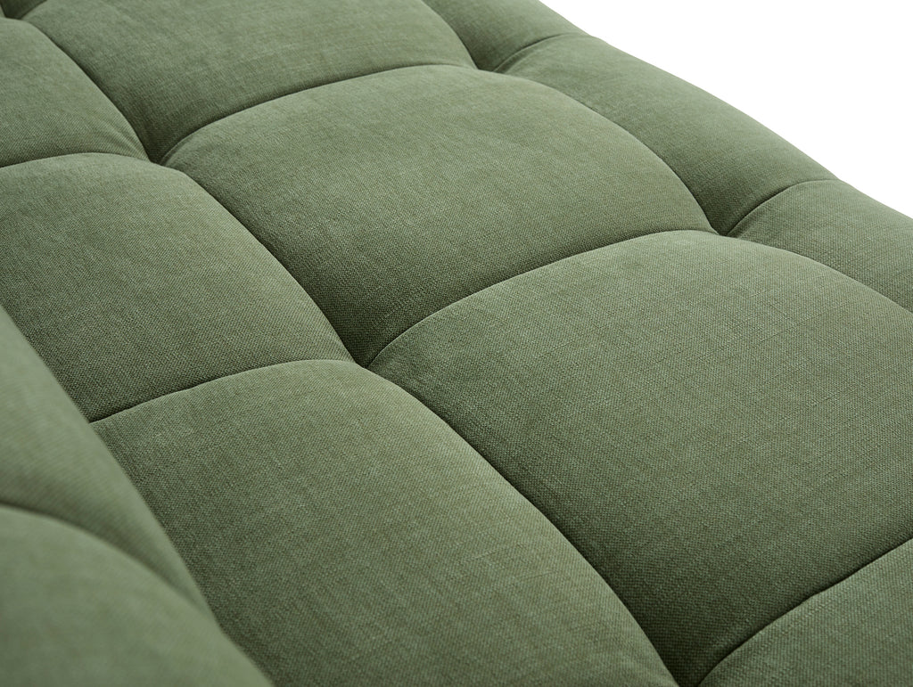Quilton Corner Sofa by HAY - Combination 24 / Right / Linara Tarragon 100