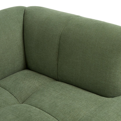 Quilton Corner Sofa by HAY - Combination 24 / Right / Linara Tarragon 100