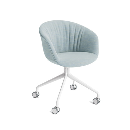 About A Chair AAC 25 Soft by HAY - Raas 722 / White Powder Coated Aluminium
