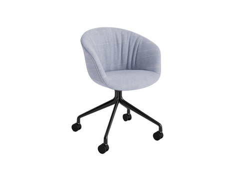 About A Chair AAC 25 Soft by HAY - Random Fade Lilac / Black Powder Coated Aluminium