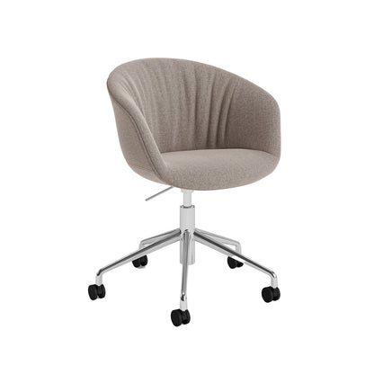 About A Chair AAC 53 Soft by HAY - Re-wool 628 / Polished Aluminium