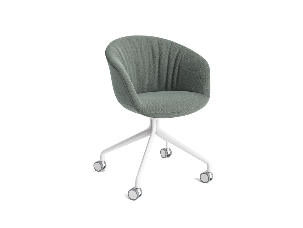 About A Chair AAC 25 Soft by HAY - Re-wool 868 / White Powder Coated Aluminium