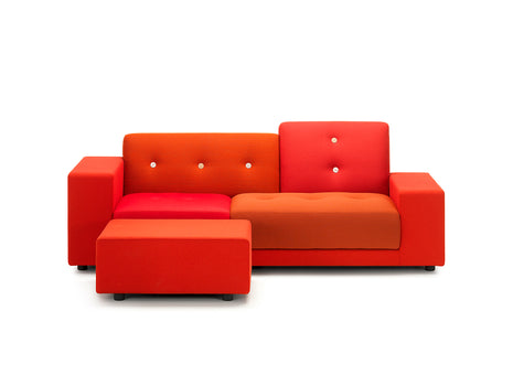 Red Polder Ottoman by Vitra