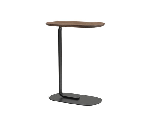 Relate Side Table / 73.5 cm Height / Solid Smoked Oak / Black / Open Box