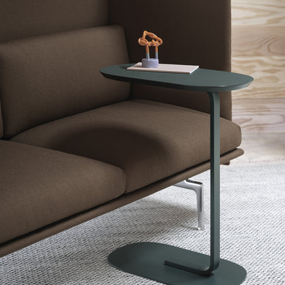 Dark Green Relate Side Table by Muuto