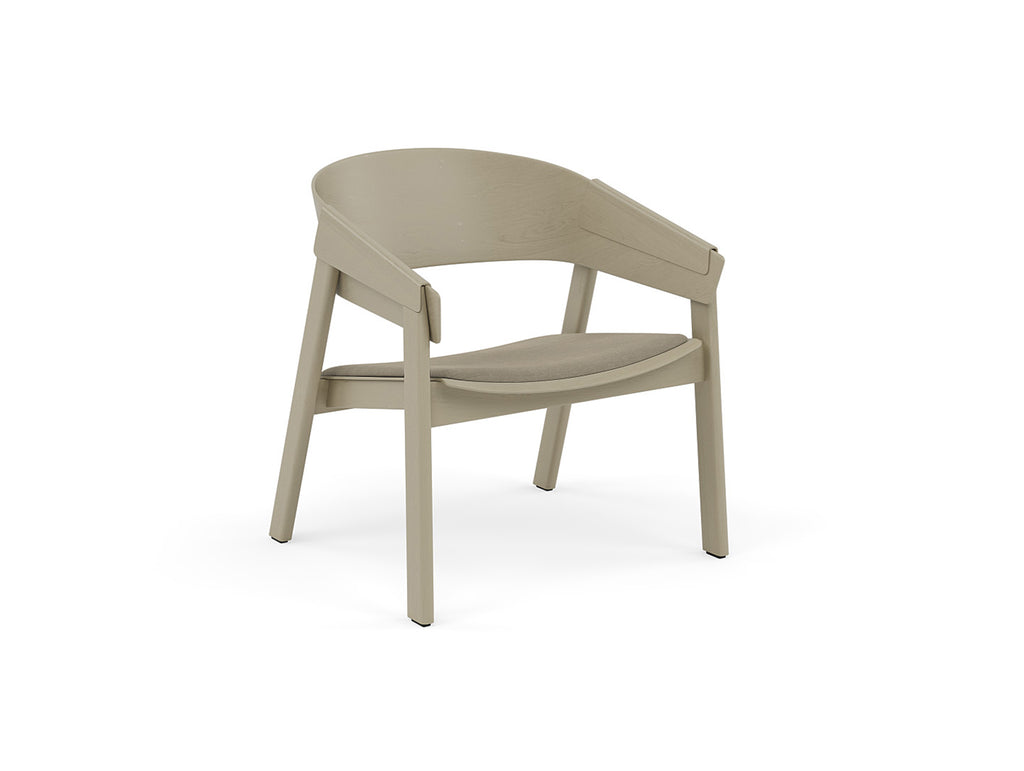 Cover Lounge Chair Upholstered by Muuto - Dark Beige Oak / Remix 233