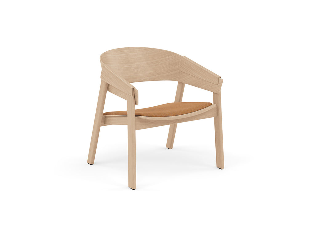 Cover Lounge Chair Upholstered by Muuto - Natural Oak / Remix 252