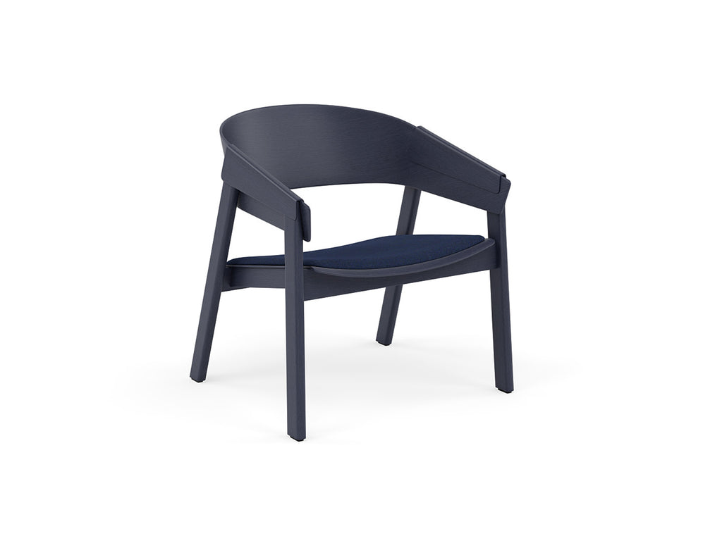Cover Lounge Chair Upholstered by Muuto - Midnight Blue Oak / Remix 773