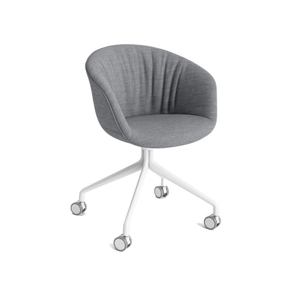 About A Chair AAC 25 Soft by HAY - Remix 143 / White Powder Coated Aluminium