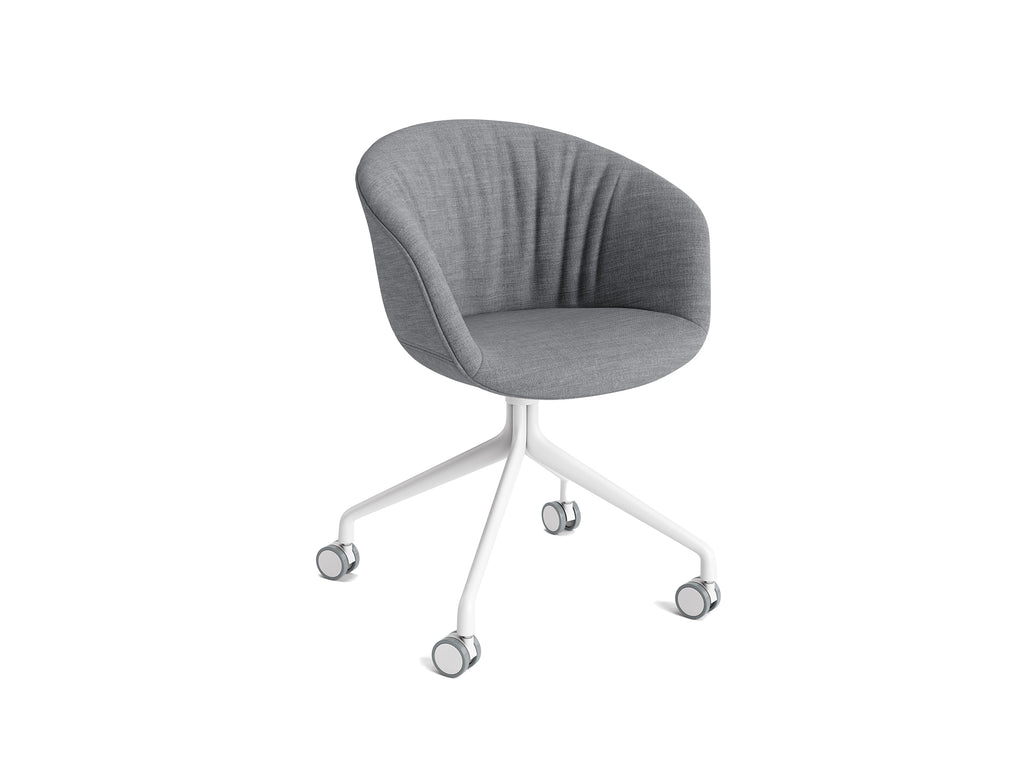 About A Chair AAC 25 Soft by HAY - Remix 143 / White Powder Coated Aluminium