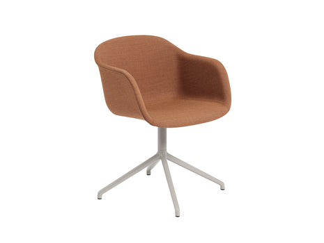 Remix 452 / Grey Fiber Armchair Upholstered with Swivel Base by Muuto