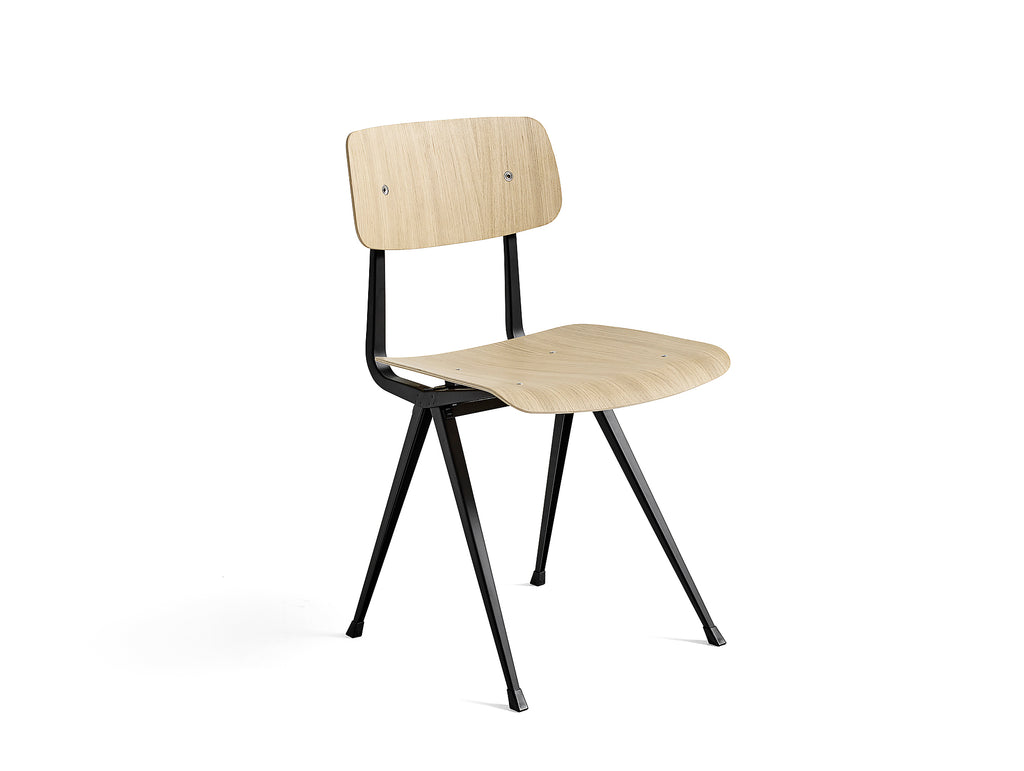 Result Chair Lacquered Oak / Black Frame by HAY