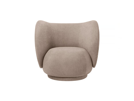Rico Lounge Chair in Sand Bouclé by Ferm Living
