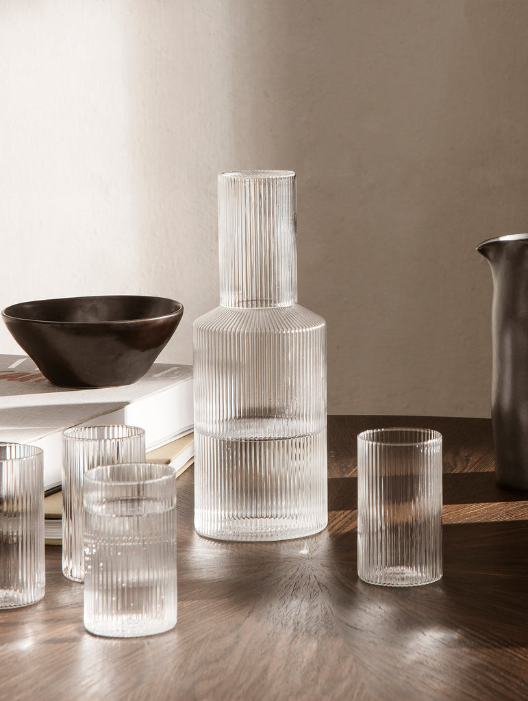 Ripple Carafe (Clear) by Ferm Living