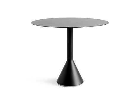 Round 90 cm Anthracite Palissade Cone Table by HAY
