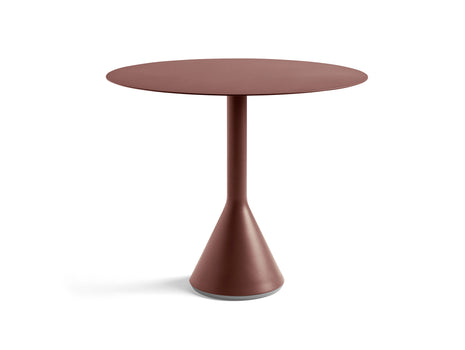 Round 90 cm Iron Red Palissade Cone Table by HAY