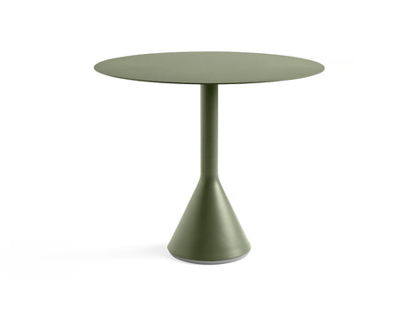 Round 90 cm Olive Palissade Cone Table by HAY