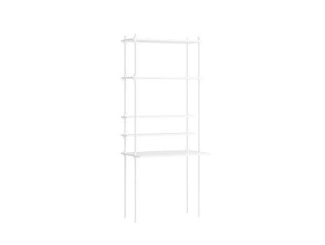 Moebe Shelving System - S.200.1.E Set in White / White Lacquered Finish