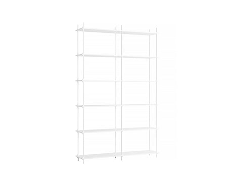 Moebe Shelving System - S.255.2.B Set in White / White Lacquered Finish