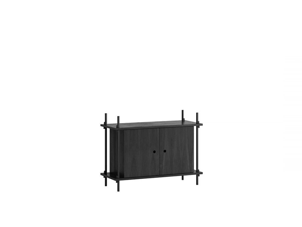 Moebe Shelving System - S.65.1.B Set in Black / Black Painted Oak