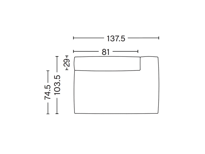 Mags Soft Sofa - Individual Modules by HAY - S9302 Module