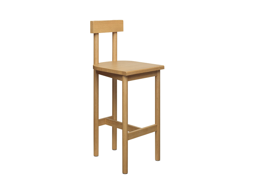 SX02 Gamar Stool by e15 - Clear Lacquered Oak