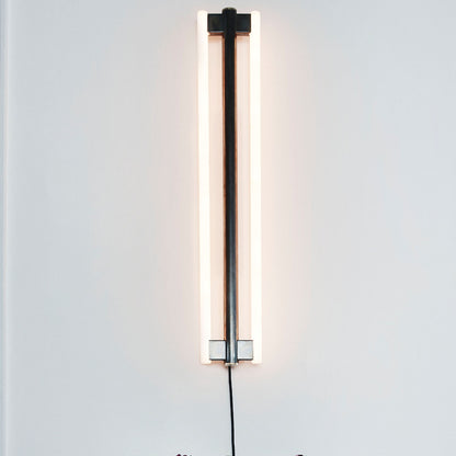 Eiffel Wall Lamp Double by Frama - Waxed Raw Steel / Height 1000 mm