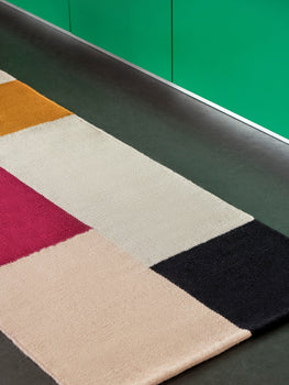 80 x 250 cm / Double Stack / Ethan Cook Flat Works Rug by HAY