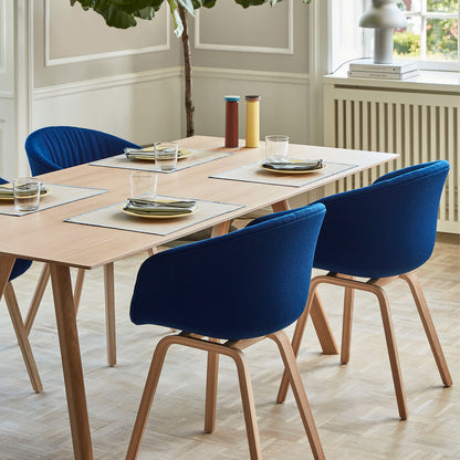 Copenhague Dining Table CPH30 by HAY / 90 x 200 cm / Oak top / Oak base (water based lacquer).