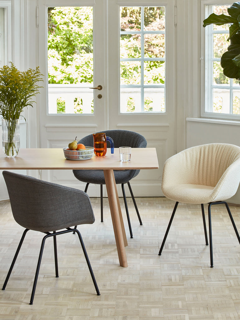 Copenhague Dining Table CPH30 by HAY / 90 x 250 cm / Oak top / Oak base (water based lacquer).