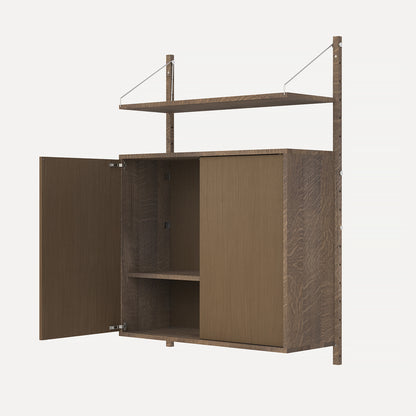 Frama Shelf Library Cabinet / Medium / Dark Oiled Oak