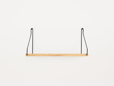 Shelf by Frama - D20 W40 / Oiled Oak / Black Steel Brackets