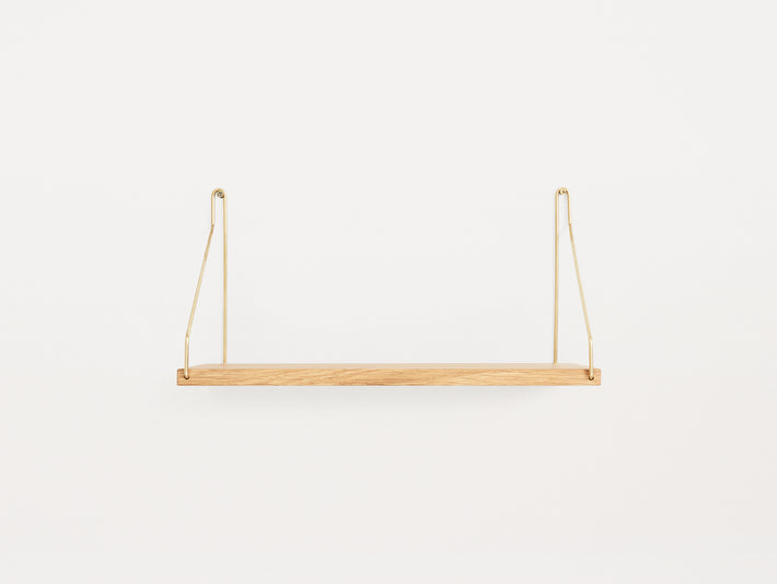 Shelf by Frama - D20 W40 / Oiled Oak / Brass Brackets