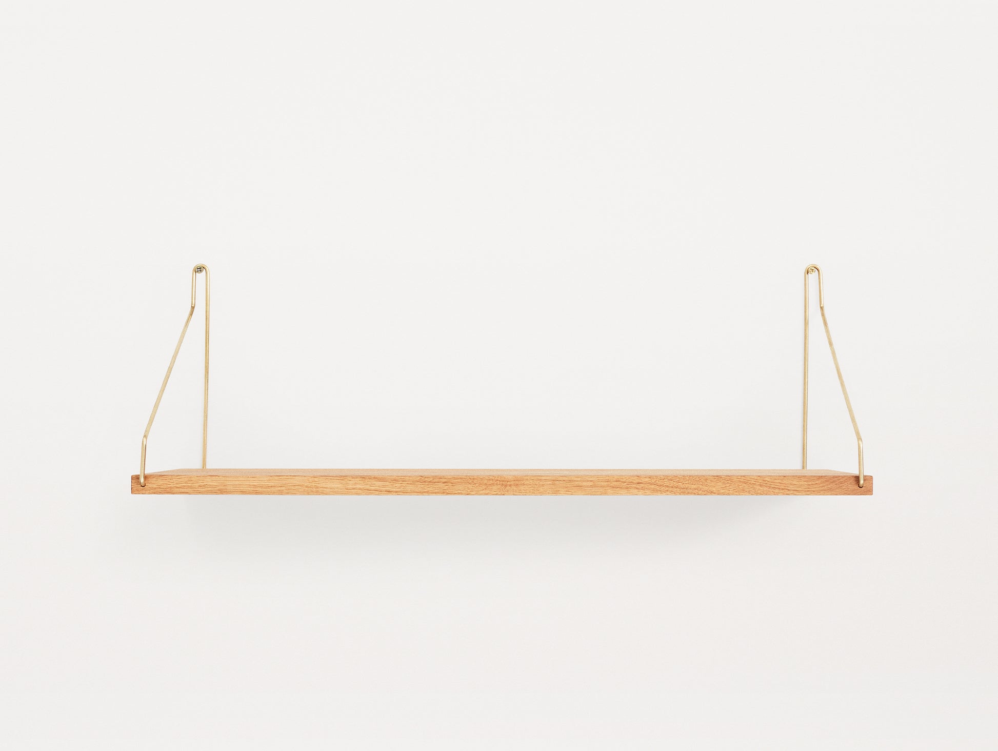 Shelf by Frama - D20 W60 / Oiled Oak / Brass Brackets
