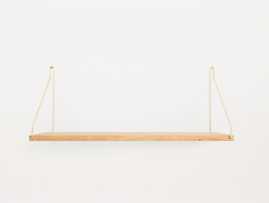 Shelf by Frama - D27 W60 / Oiled Oak / Brass Brackets