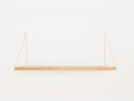 Shelf by Frama - D27 W60 / Oiled Oak / Brass Brackets