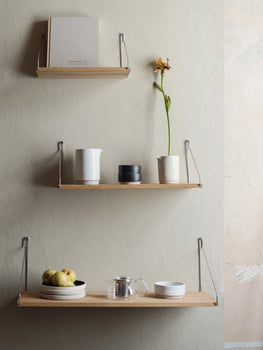Shelf by Frama - Oiled Oak / Stainless Steel  Brackets 