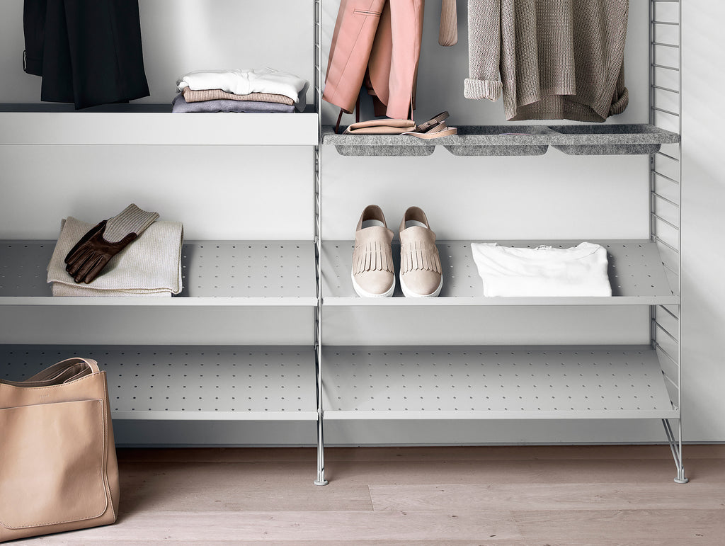 String Shoe Shelves - Grey