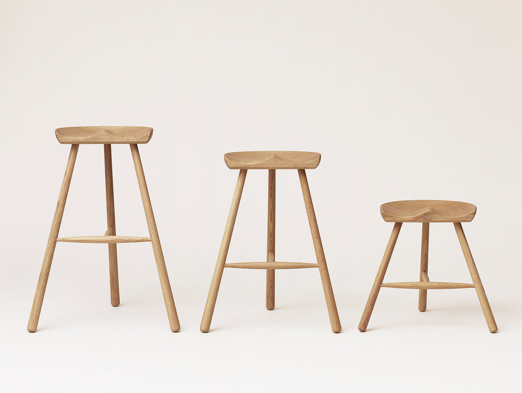 Shoemaker Chair No. 49, No.68 and No.78 in White Oiled Oak