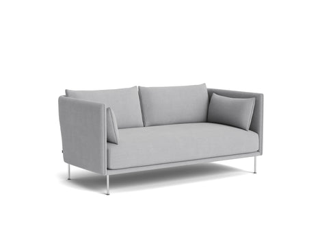 Silhouette Sofa - Linara 443, Chromed Steel Base, Fabric Match Piping