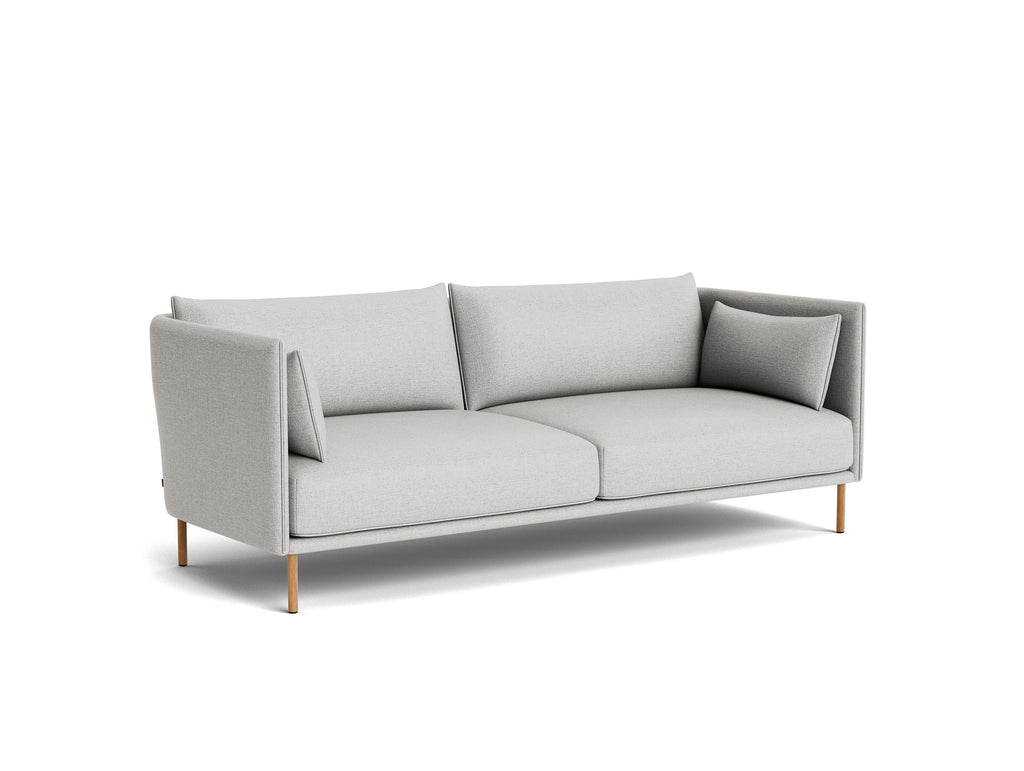 Silhouette Sofa - Roden 04, oiled oak base, fabric match piping