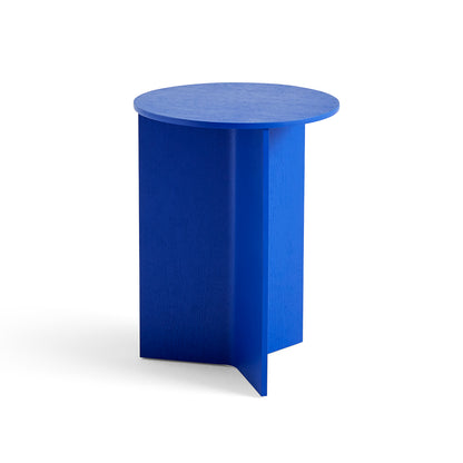 Slit Table Wood High Vivid Blue by HAY