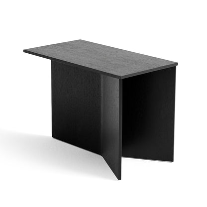 Slit Table Wood Oblong Black by HAY